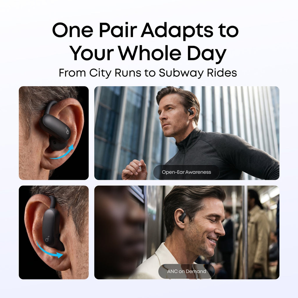 AeroFit 2 Pro｜2-in-1 Earbuds that Switch Between Open-Ear and ANC Modes