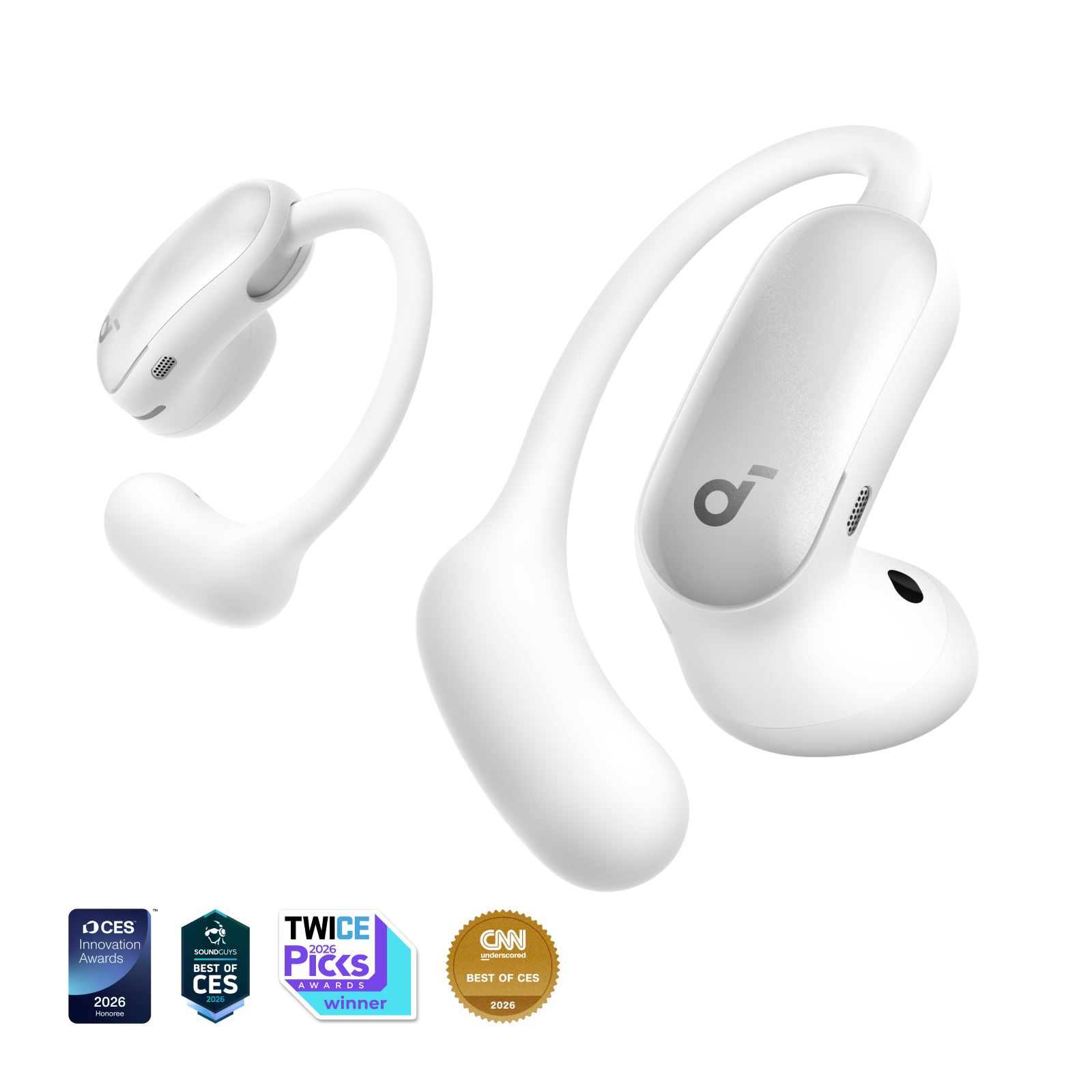 AeroFit 2 Pro Dual-Form Earbuds with Open-Ear and Active Noise Cancellation Form