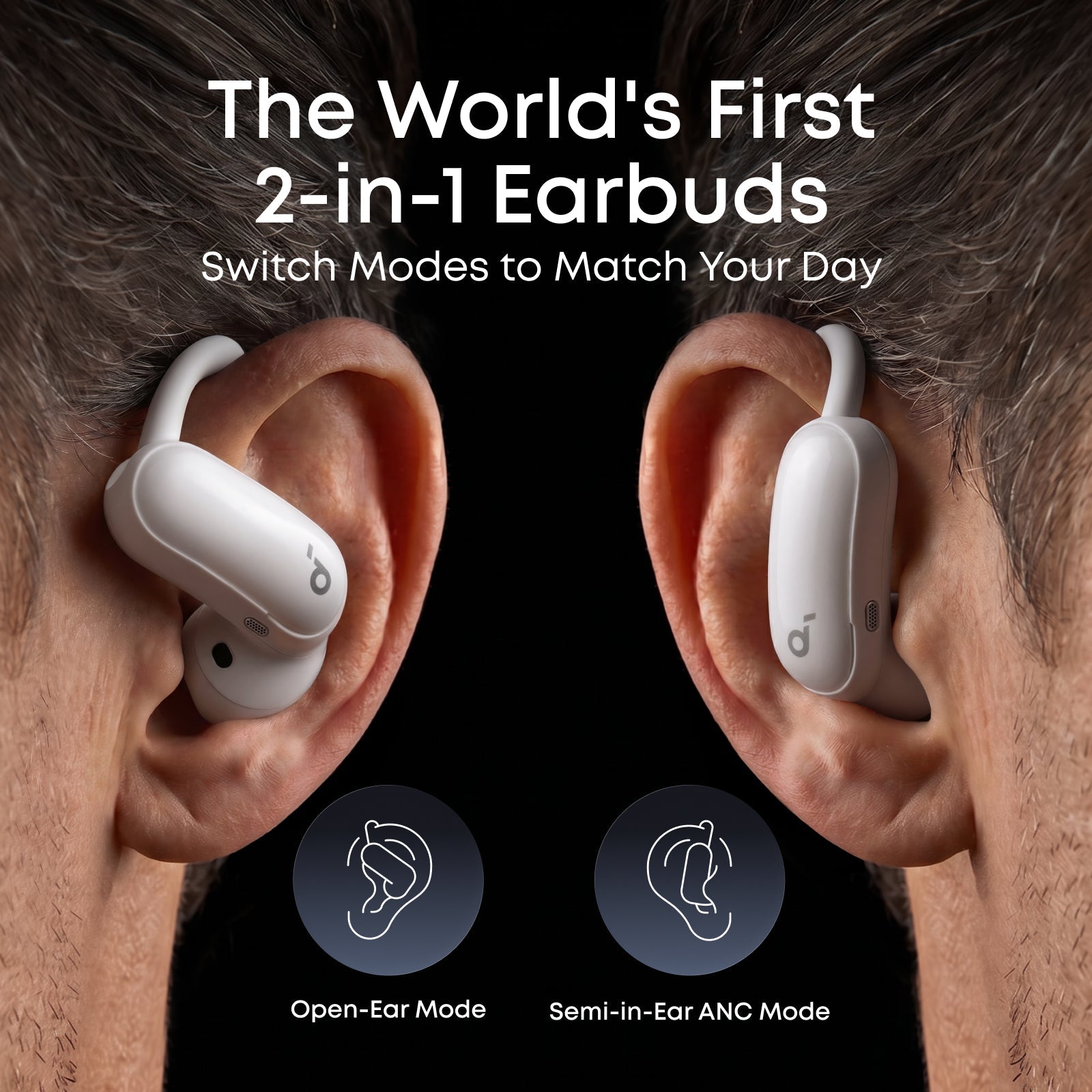 AeroFit 2 Pro｜2-in-1 Earbuds that Switch Between Open-Ear and ANC Modes