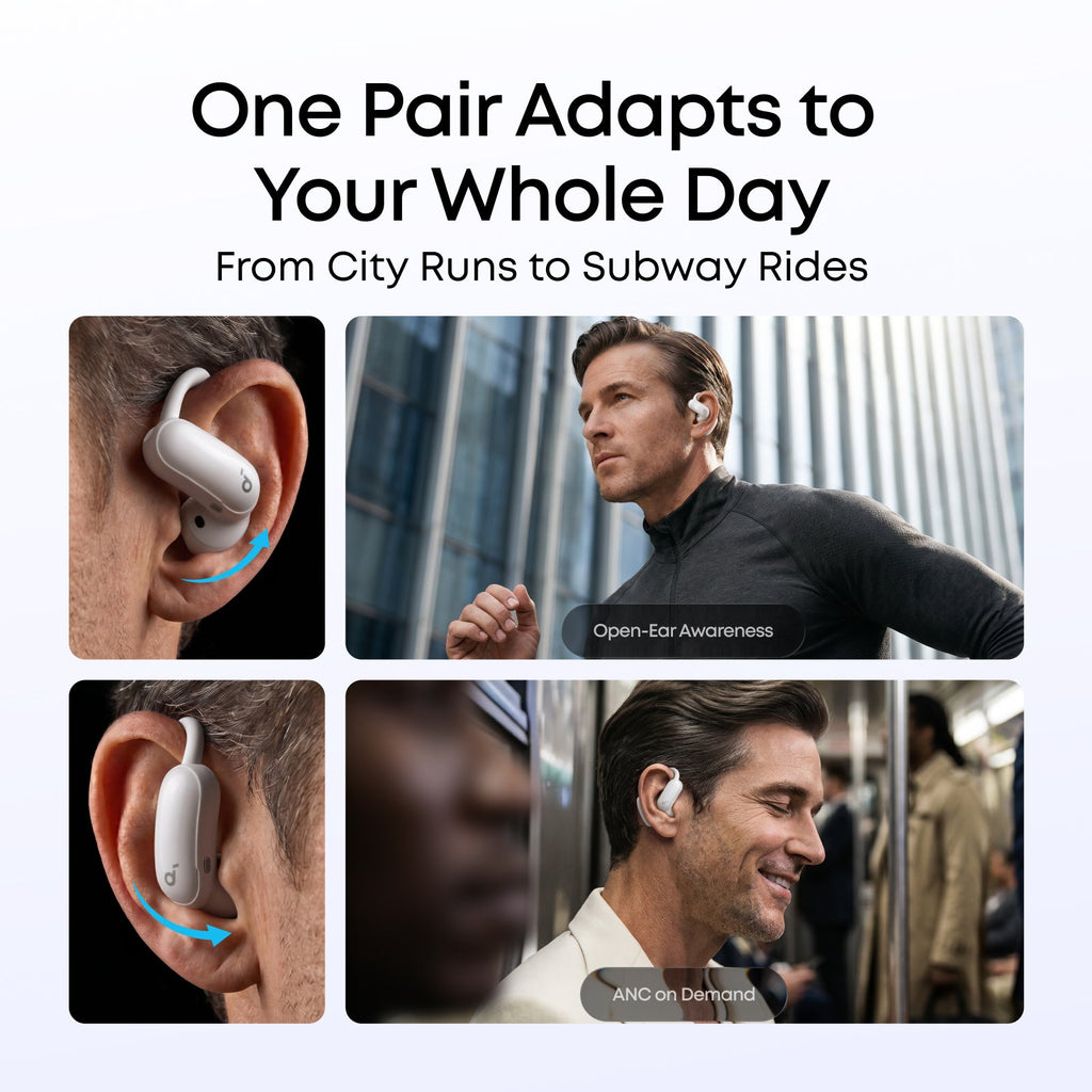 AeroFit 2 Pro｜2-in-1 Earbuds that Switch Between Open-Ear and ANC Modes