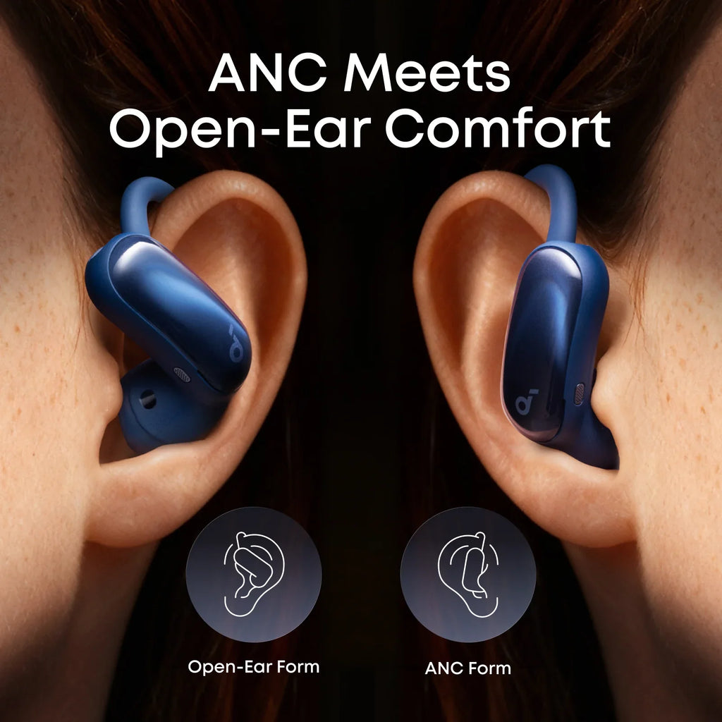 AeroFit 2 Pro Dual-Form Earbuds with Open-Ear and Active Noise Cancellation Form