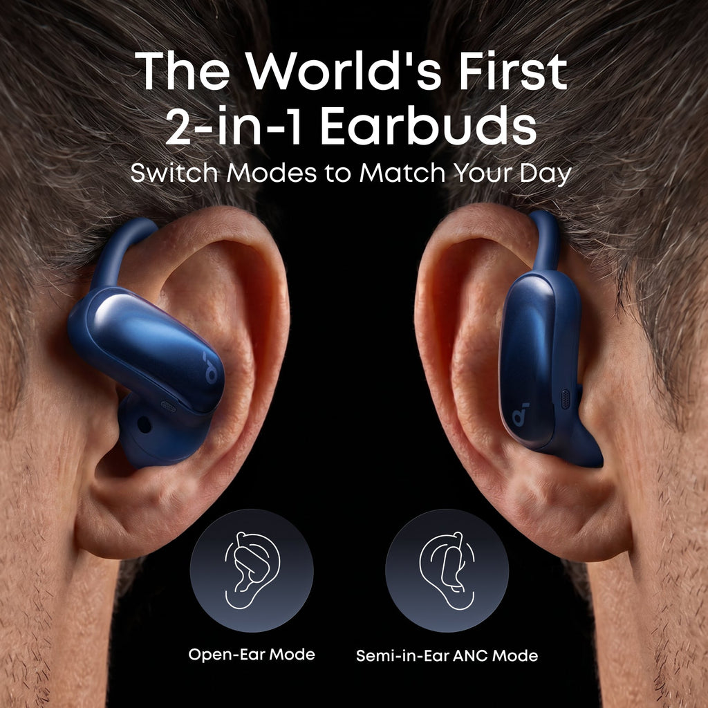AeroFit 2 Pro｜2-in-1 Earbuds that Switch Between Open-Ear and ANC Modes