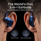 AeroFit 2 Pro｜2-in-1 Earbuds that Switch Between Open-Ear and ANC Modes