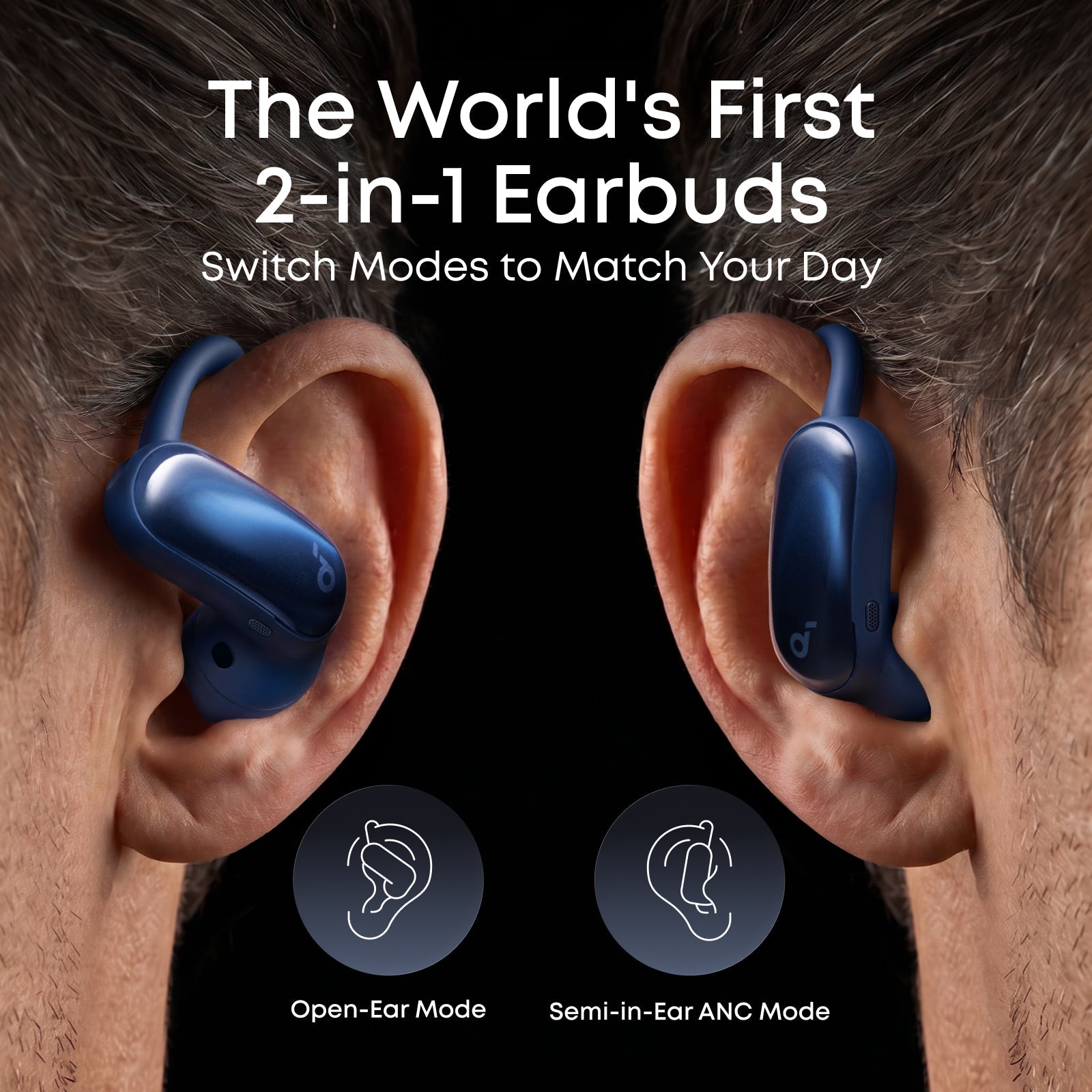 AeroFit 2 Pro｜2-in-1 Earbuds that Switch Between Open-Ear and ANC Modes