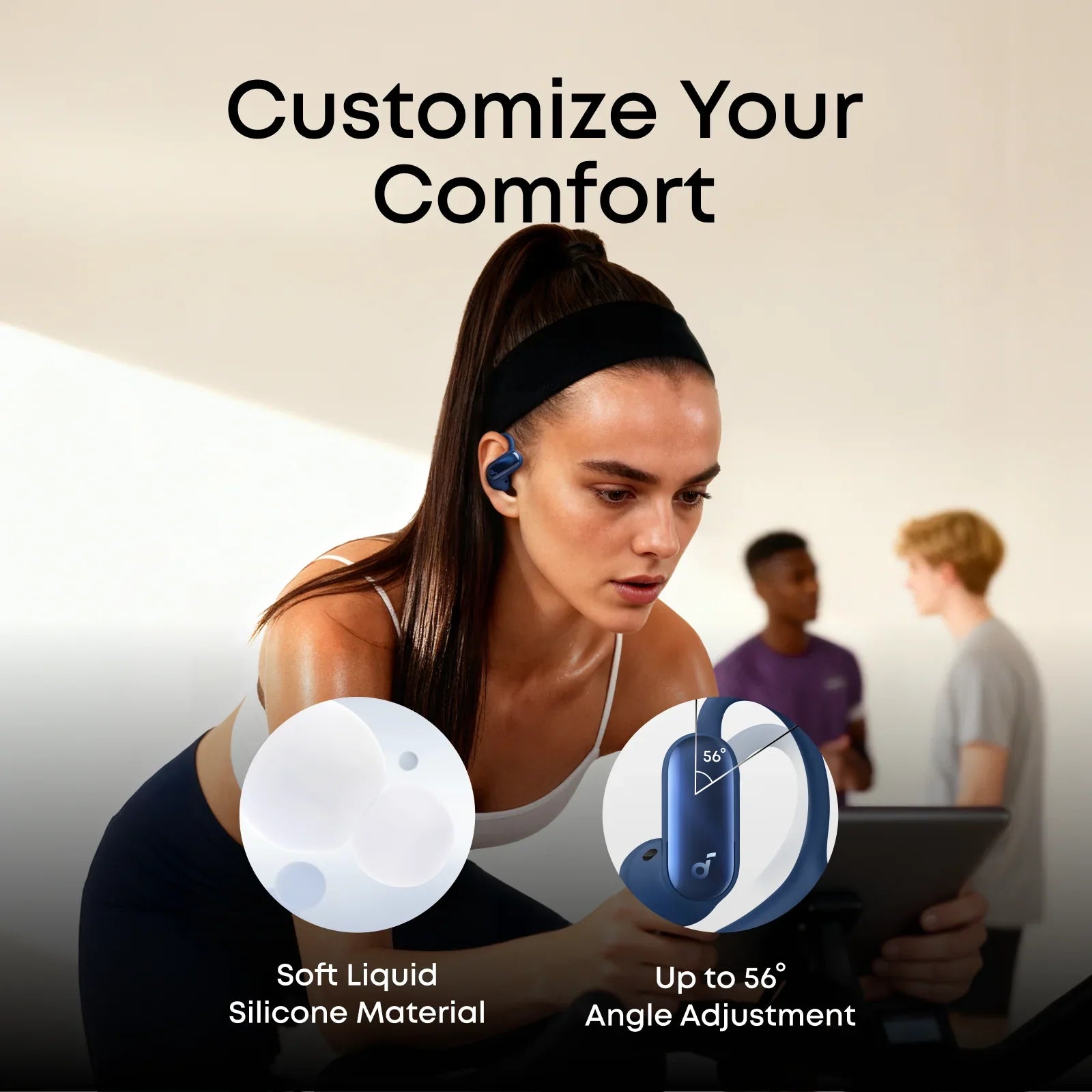 AeroFit 2 Pro Dual-Form Earbuds with Open-Ear and Active Noise Cancellation Form