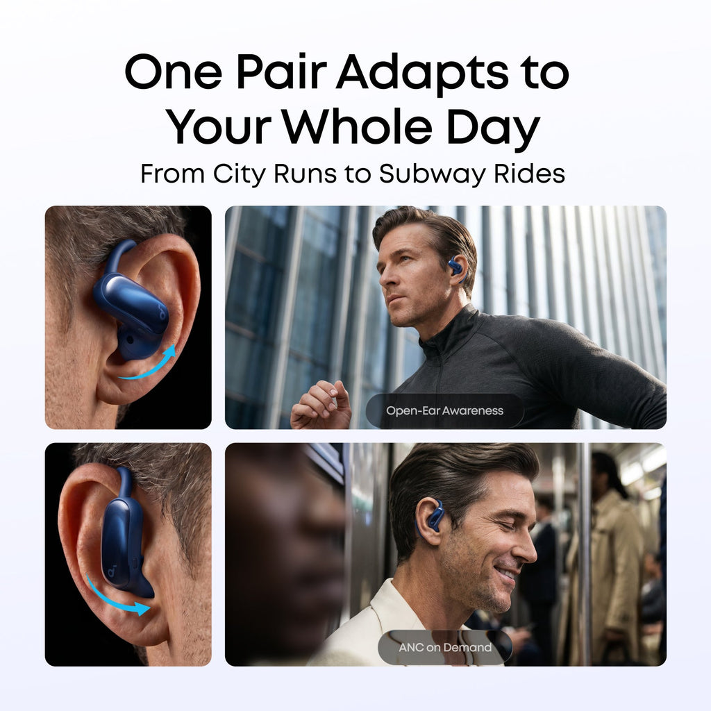 AeroFit 2 Pro｜2-in-1 Earbuds that Switch Between Open-Ear and ANC Modes