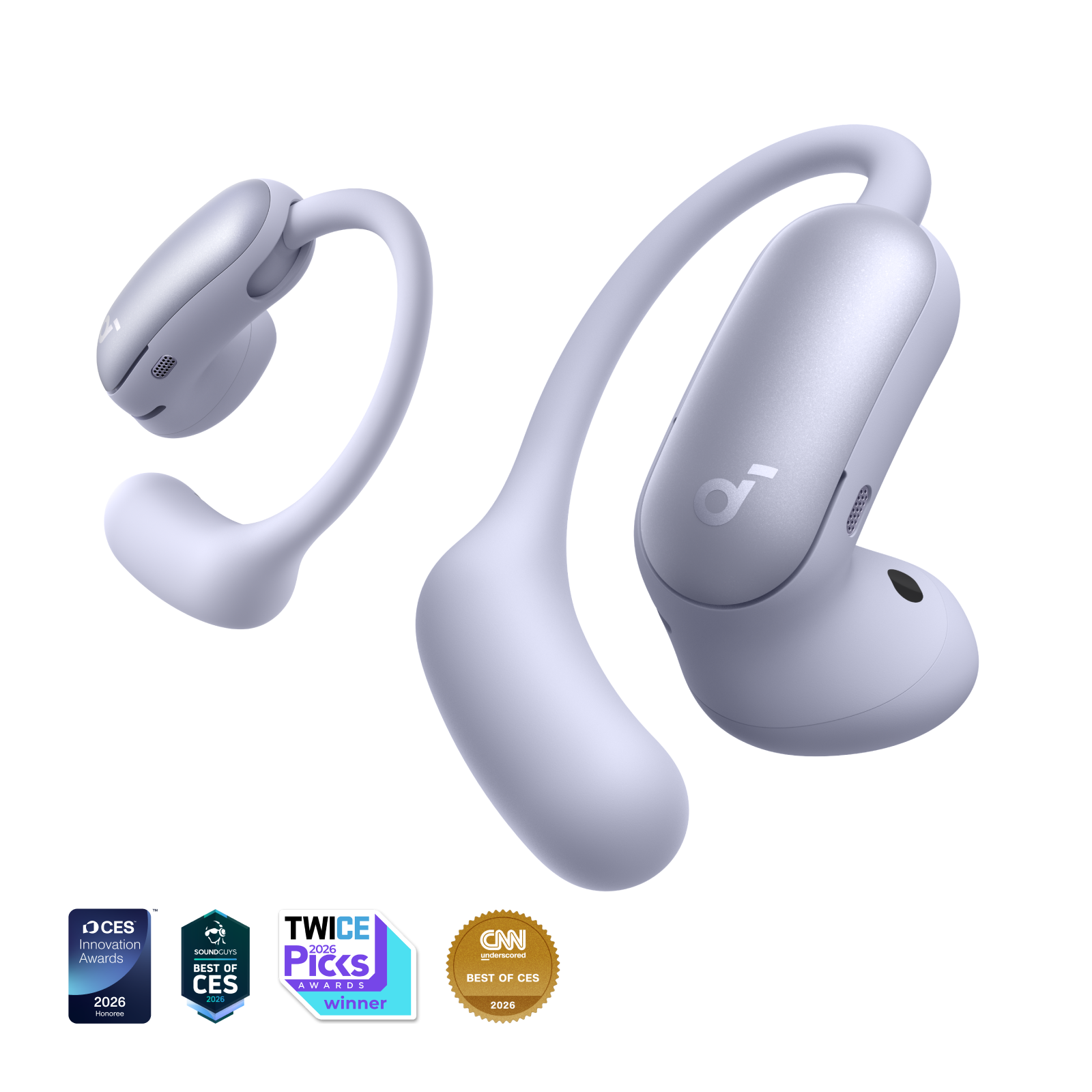 AeroFit 2 Pro Dual-Form Earbuds with Open-Ear and Active Noise Cancellation Form
