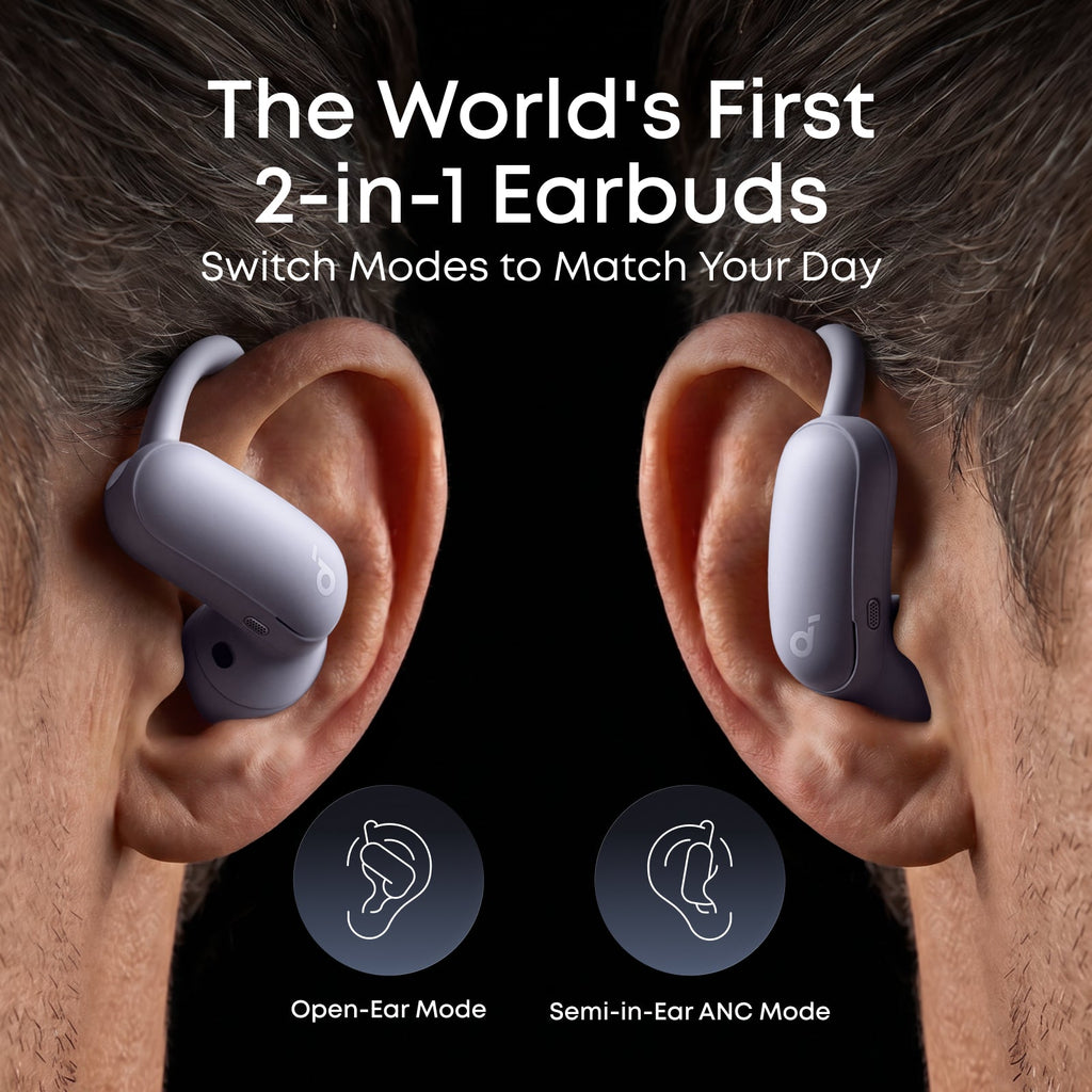 AeroFit 2 Pro｜2-in-1 Earbuds that Switch Between Open-Ear and ANC Modes