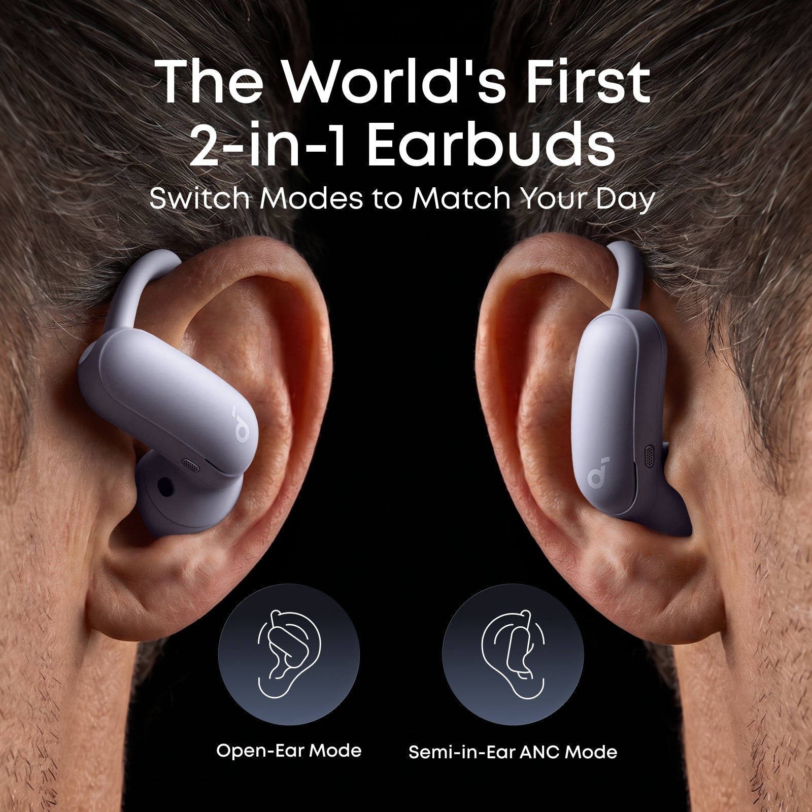 AeroFit 2 Pro｜2-in-1 Earbuds that Switch Between Open-Ear and ANC Modes
