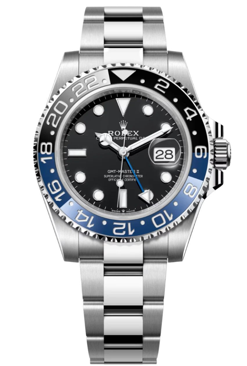 Rolex Steel GMT-Master II 40  - Black And Blue Batman Bezel - Black Dial - Oyster Bracelet - 126710BLNR