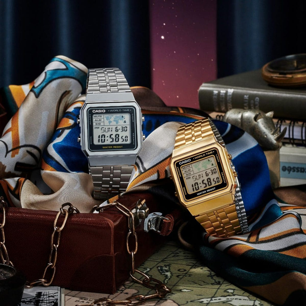 Casio Vintage Silver Digital Unisex Watch