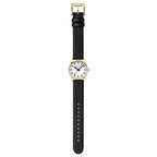 Mondaine Ladies' White Classic 30mm Gold Watch