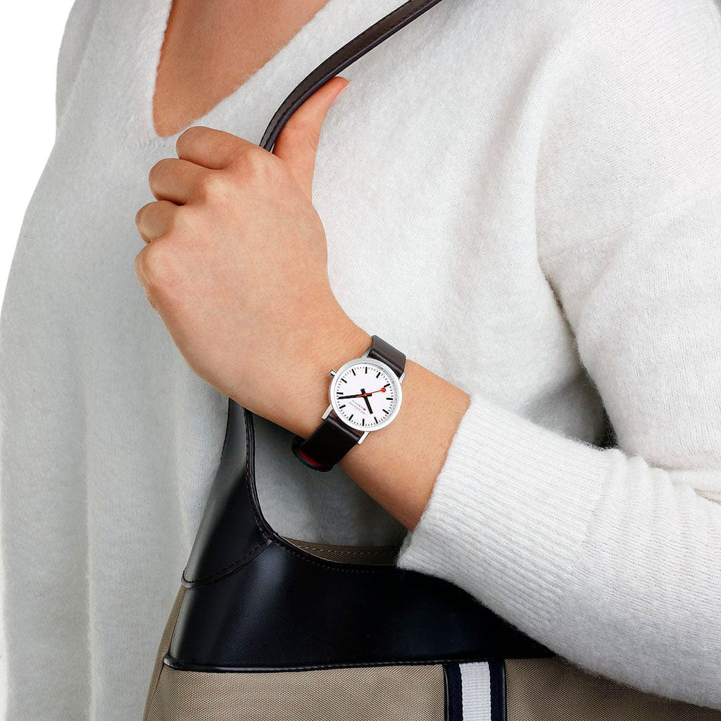 Mondaine Ladies' White Classic 30mm Watch