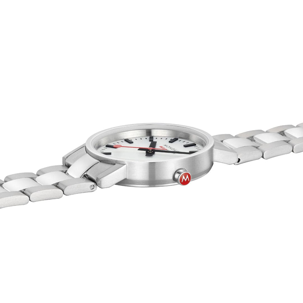 Mondaine Ladies' White Classic 30mm Watch