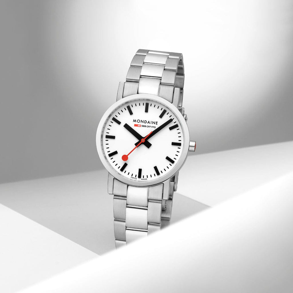 Mondaine Ladies' White Classic 30mm Watch