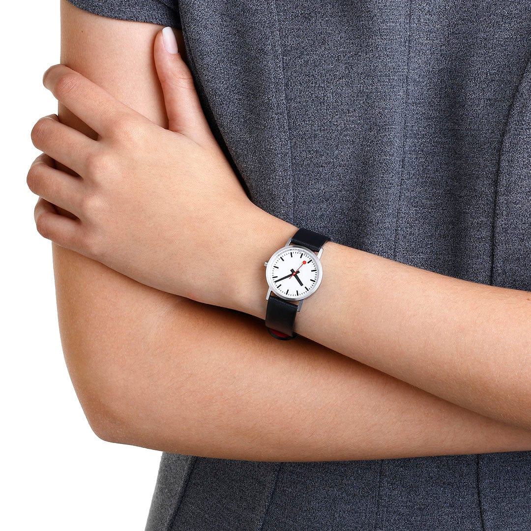 Mondaine Ladies' White Classic 30mm Watch