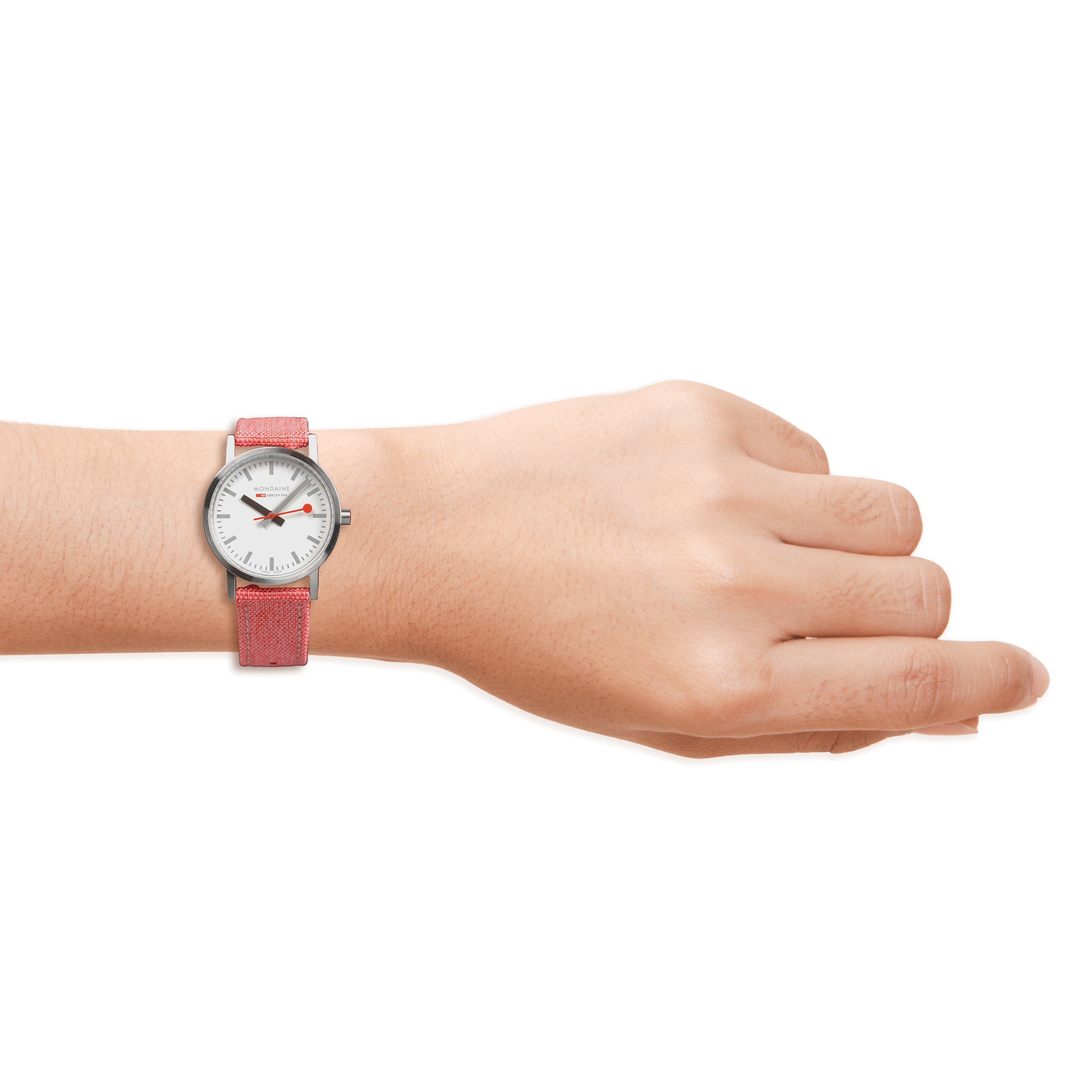 Mondaine Ladies Watch Classic White Coral