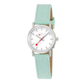 Mondaine Ladies Watch Classic White Mint Green