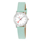 Mondaine Ladies Watch Classic White Mint Green