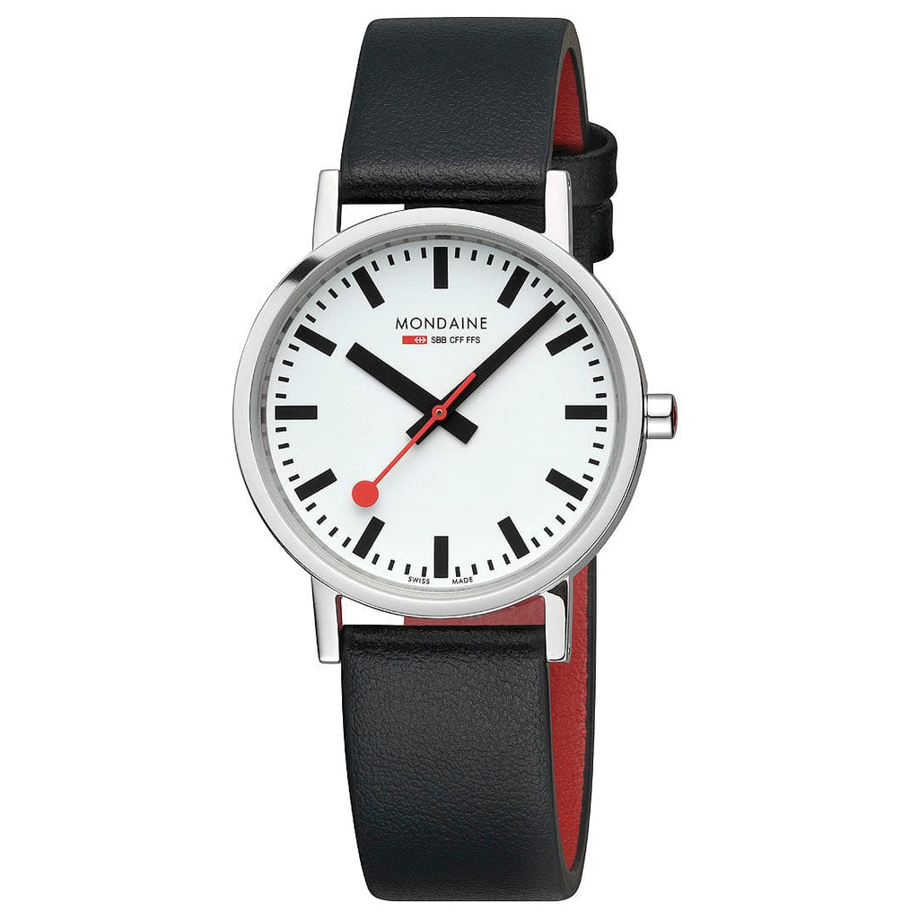 Mondaine Ladies' White Classic 36mm Watch