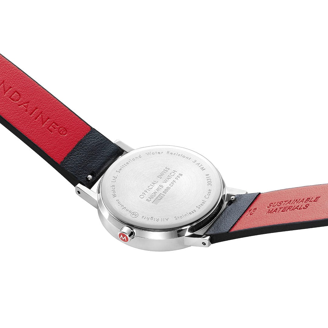 Mondaine Ladies' White Classic 36mm Watch