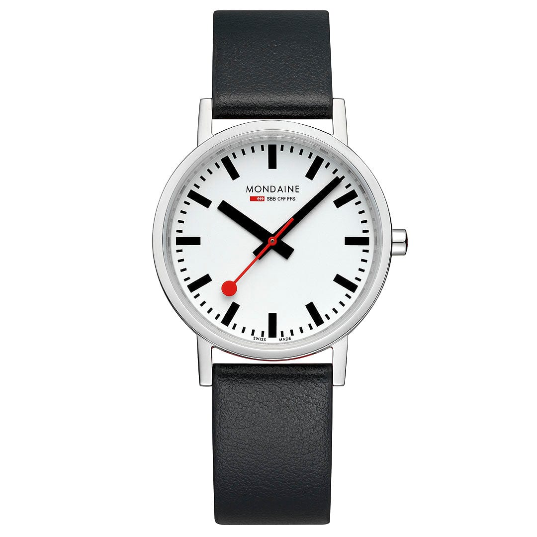 Mondaine Ladies' White Classic 36mm Watch