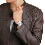 Mondaine Ladies' White Classic 36mm Watch