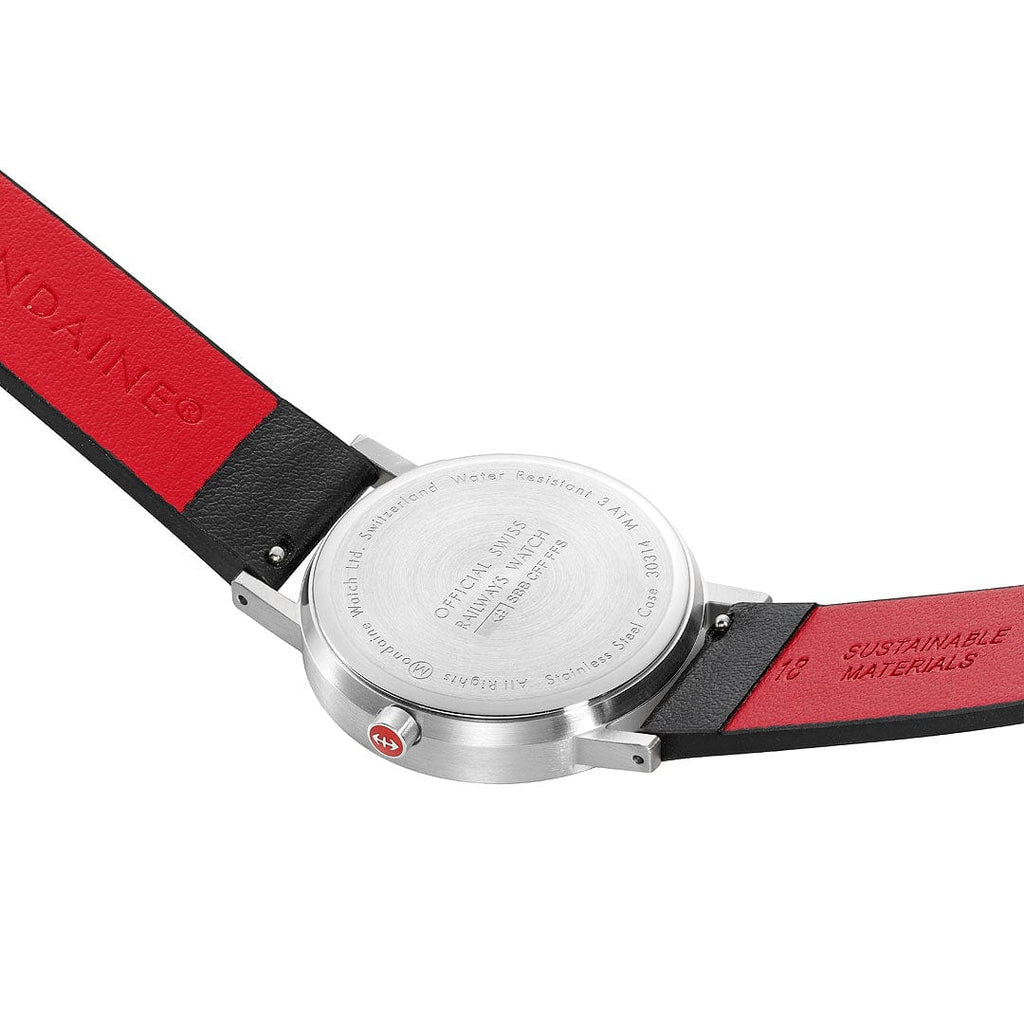 Mondaine Women's White Classic Pure 36mm Watch