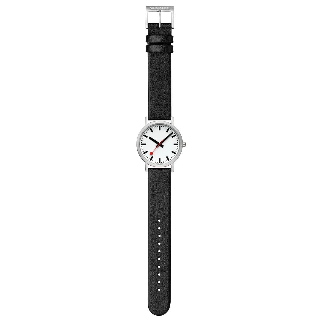 Mondaine Women's White Classic Pure 36mm Watch