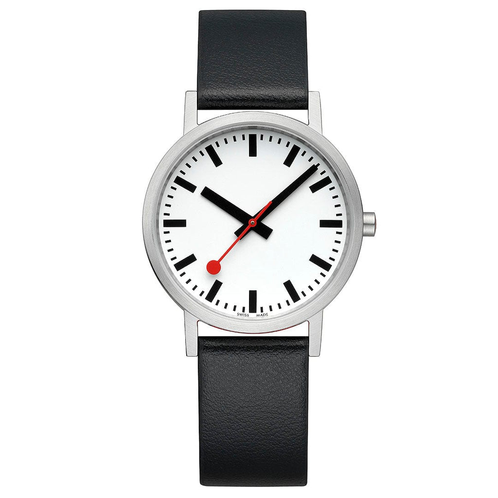 Mondaine Women's White Classic Pure 36mm Watch