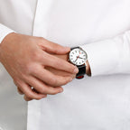 Mondaine Women's White Classic Pure 36mm Watch