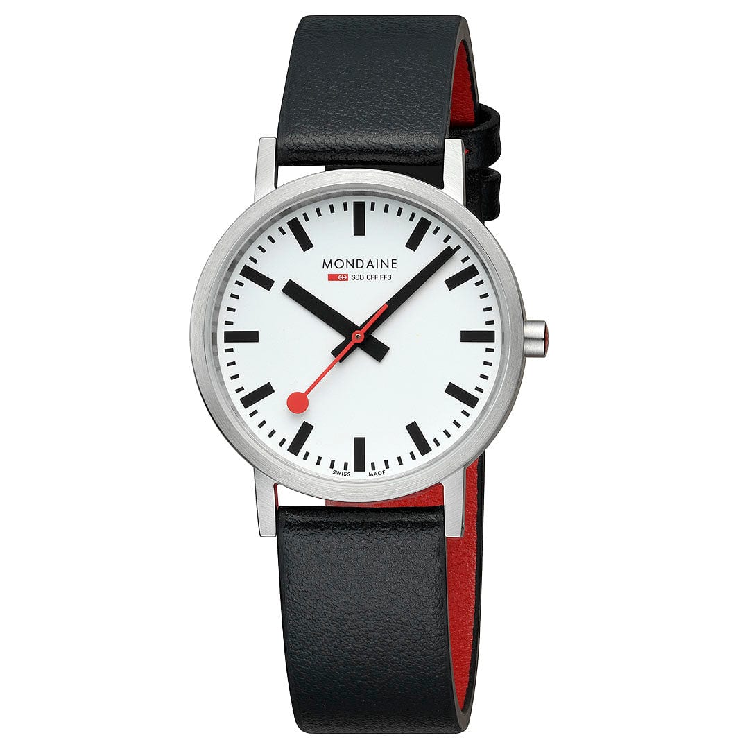 Mondaine Ladies' White Classic 36mm Watch