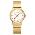 Mondaine Ladies Watch Classic White Gold