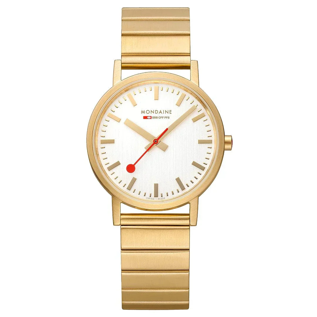 Mondaine Ladies Watch Classic White Gold
