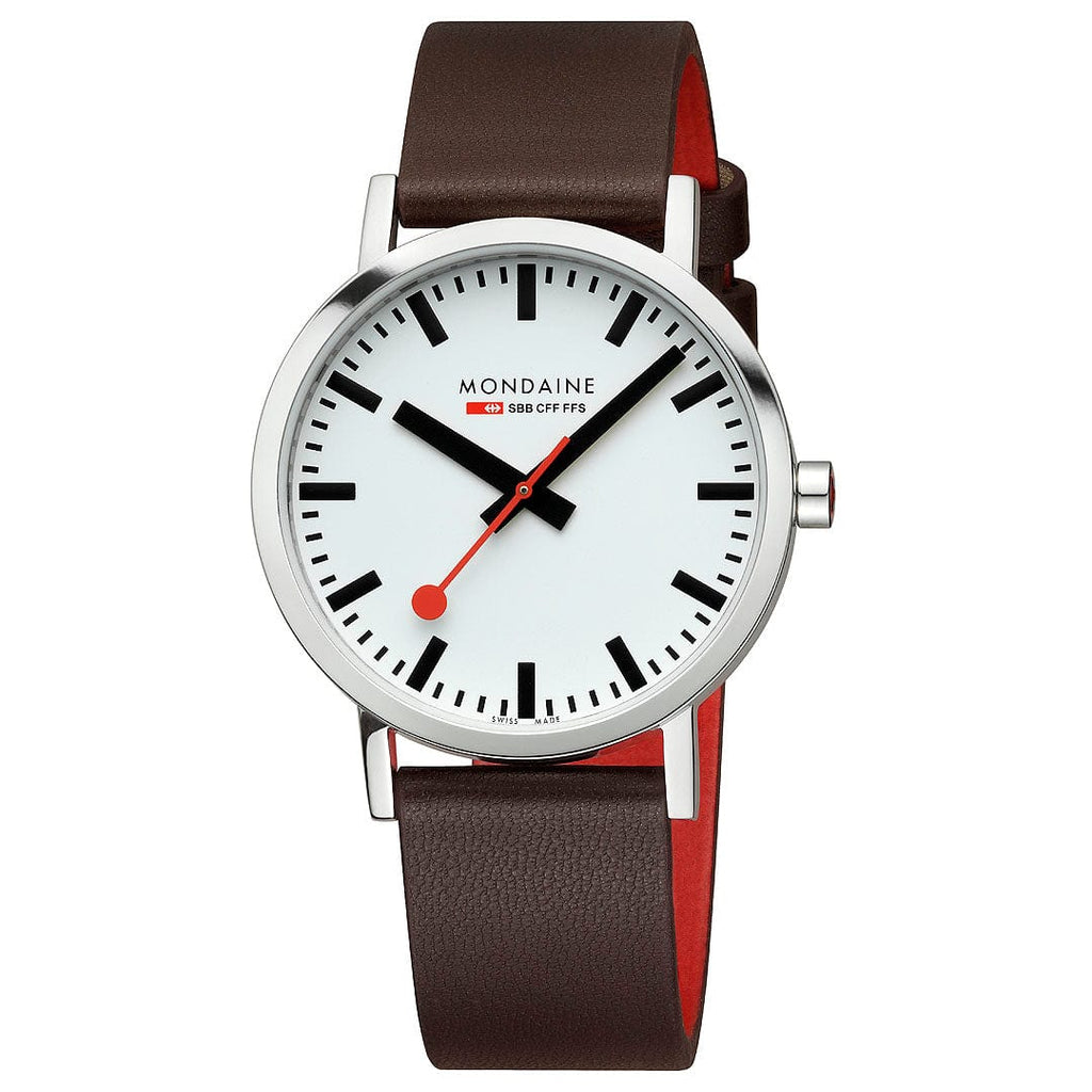 Mondaine Men’s Watch 40mm Classic Brown White