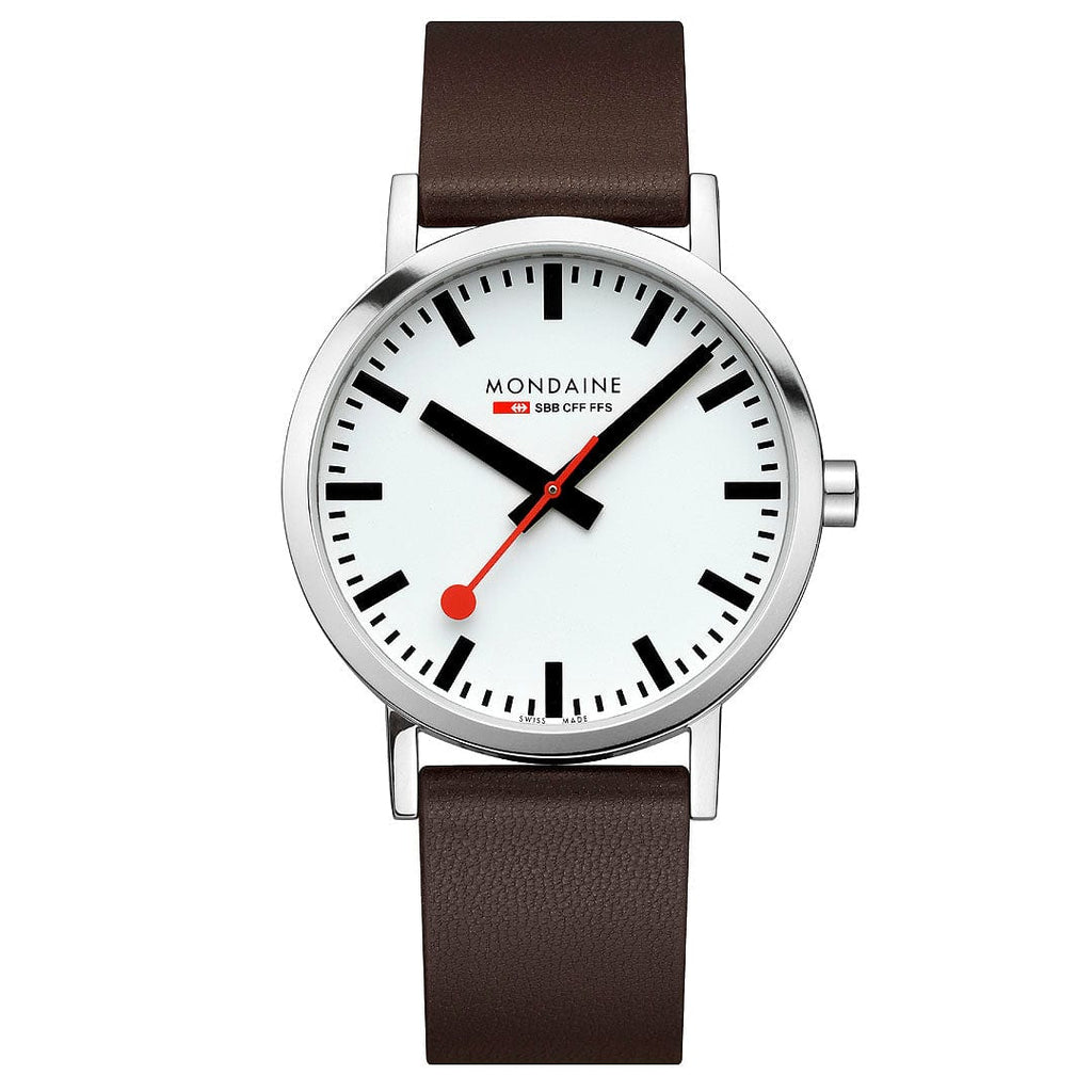 Mondaine Men’s Watch 40mm Classic Brown White