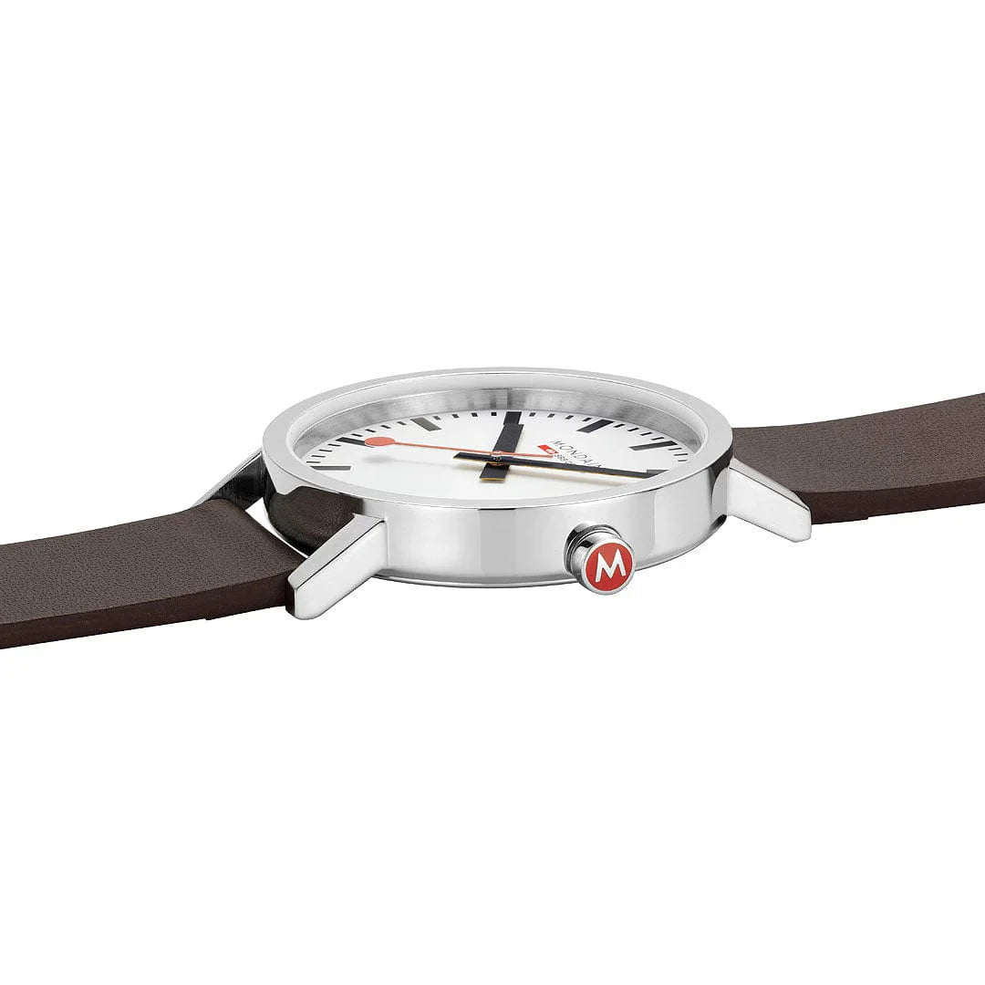 Mondaine Men’s Watch 40mm Classic Brown White