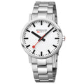 Mondaine Unisex White Classic 40mm Watch