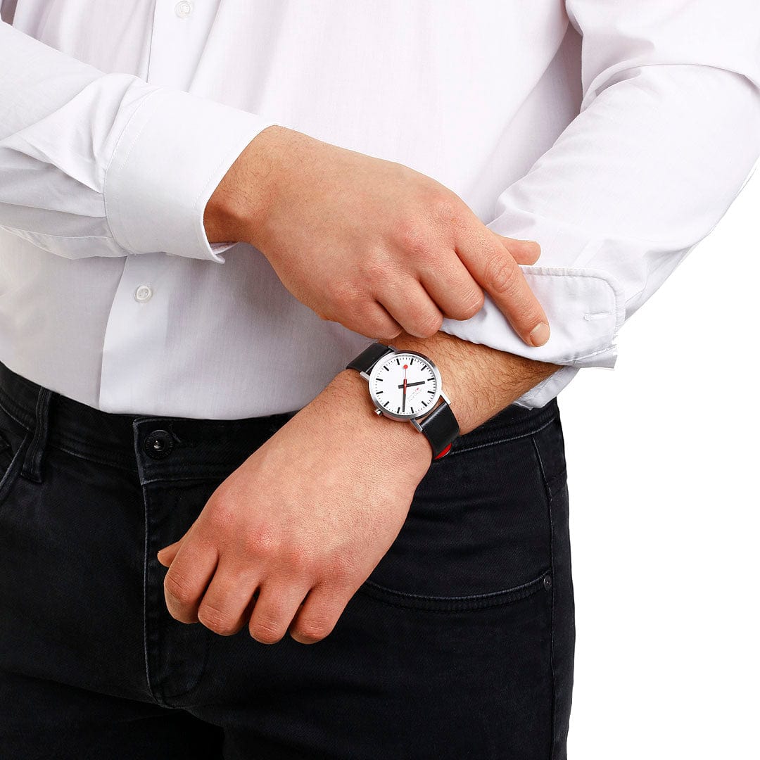 Mondaine Men’s Watch 40mm Classic Black White