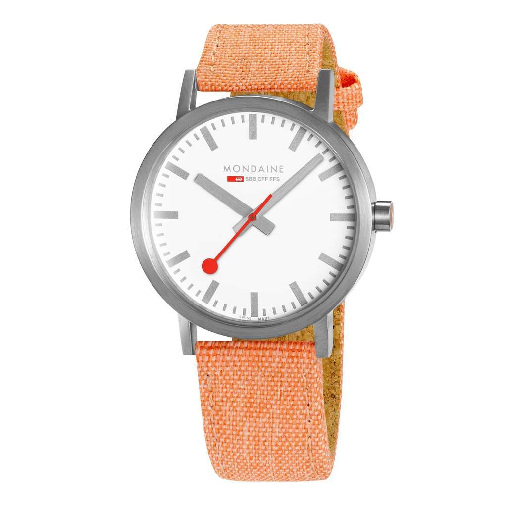 Mondaine Watch Classic Citrus Orange