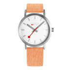 Mondaine Watch Classic Citrus Orange