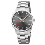 Mondaine Unisex Grey Classic 40mm Watch