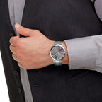 Mondaine Unisex Grey Classic 40mm Watch