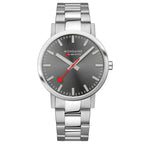 Mondaine Unisex Grey Classic 40mm Watch