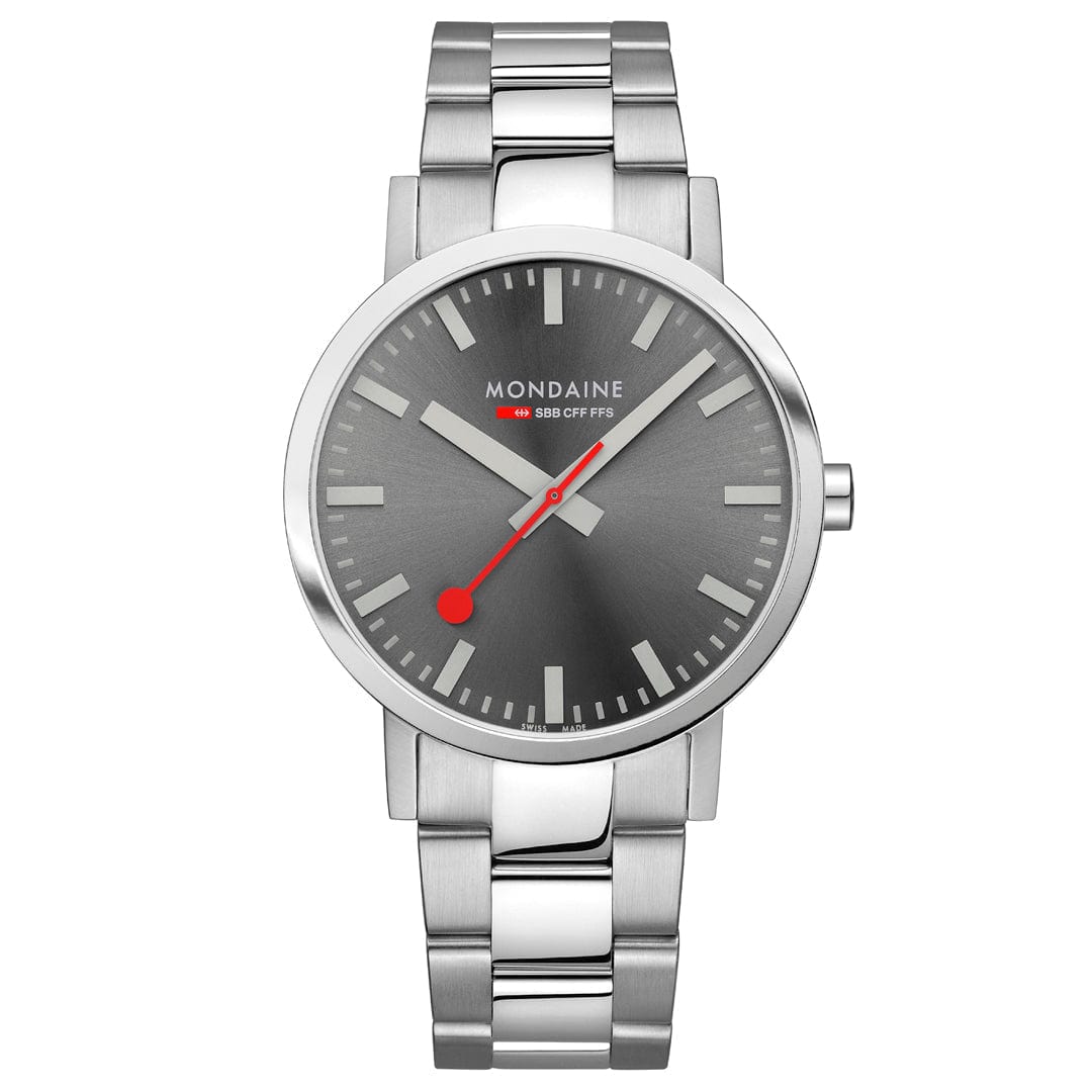 Mondaine Unisex Grey Classic 40mm Watch