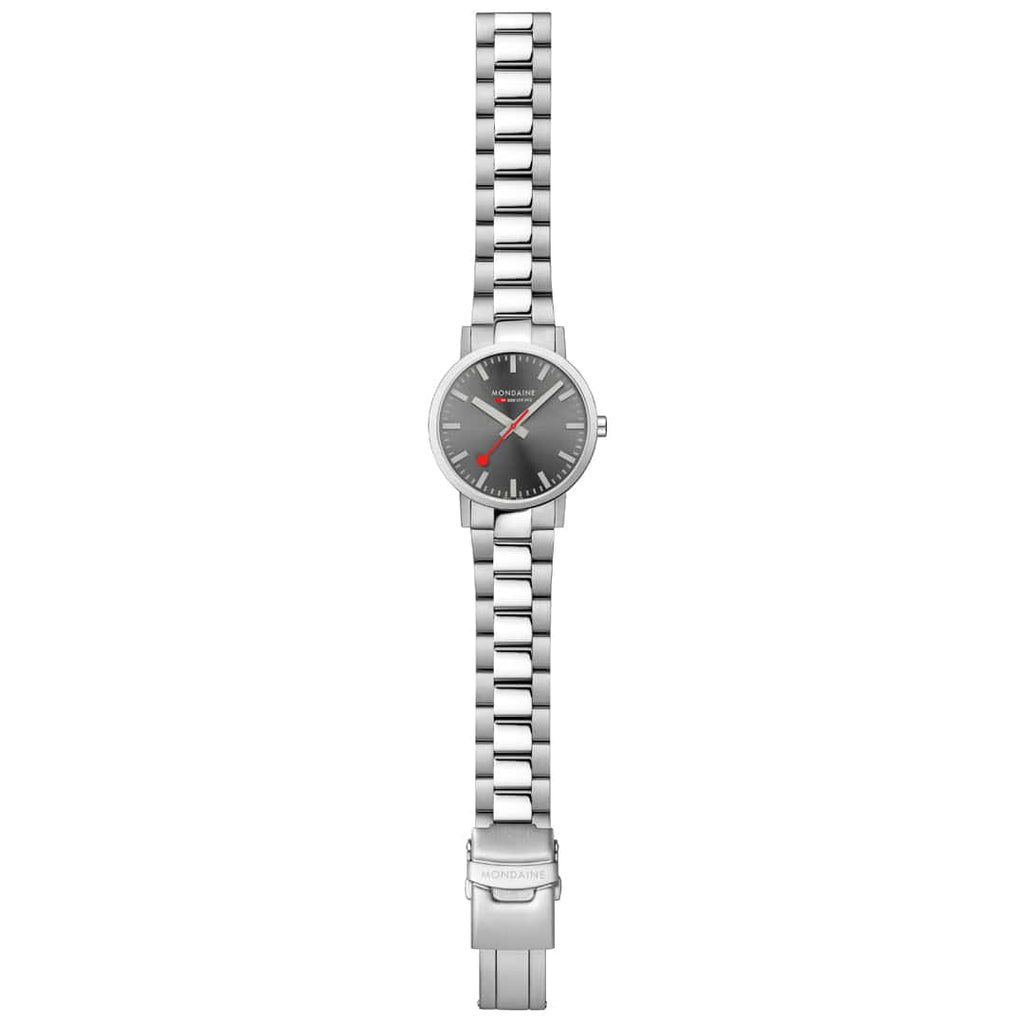 Mondaine Unisex Grey Classic 40mm Watch