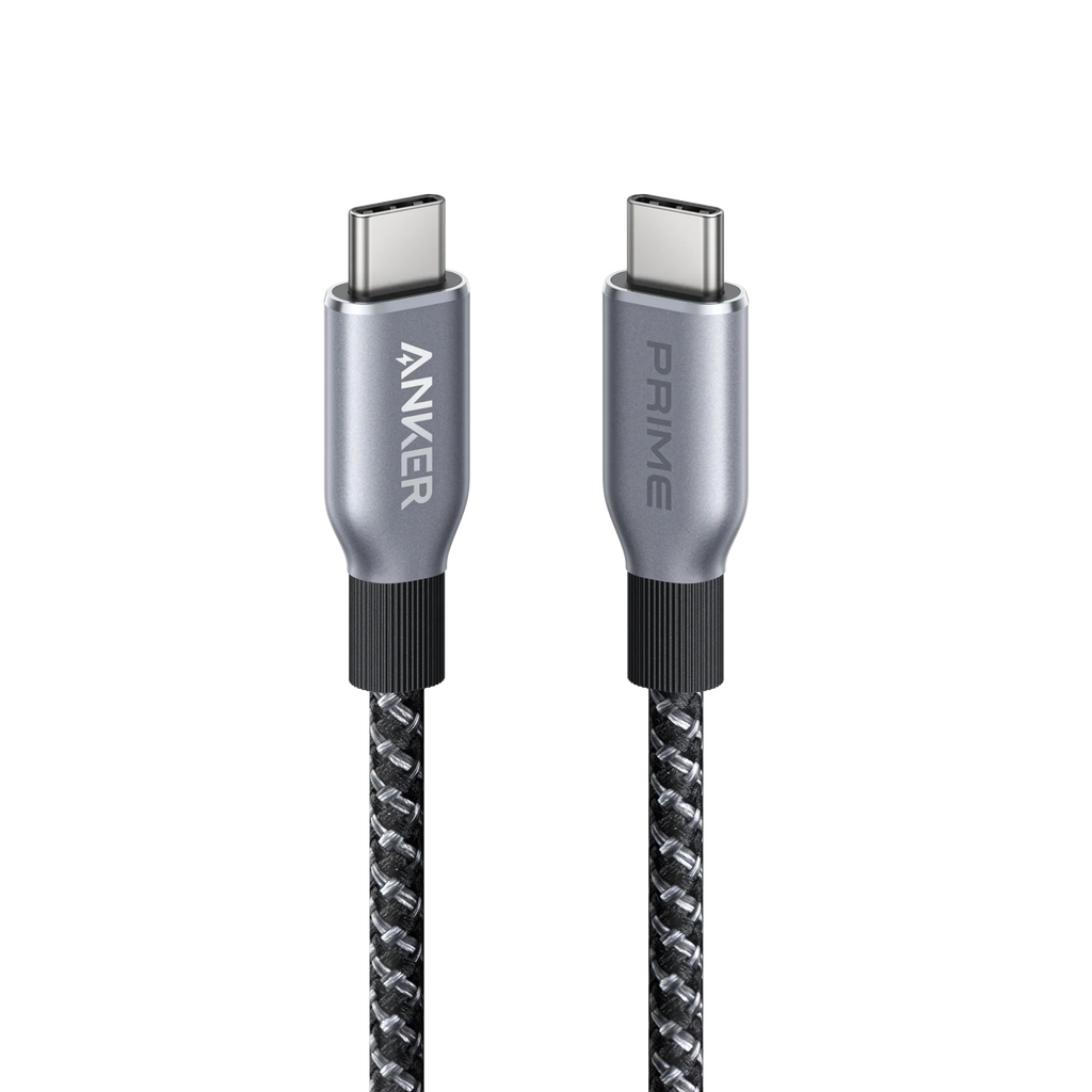 Anker Prime USB-C to USB-C Cable (240W, Upcycled-Braided, 6 ft)