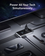 Anker Prime Charging Station (8-in-1, 240W) and Anker Prime USB-C to USB-C Cable (240W, Upcycled-Braided)