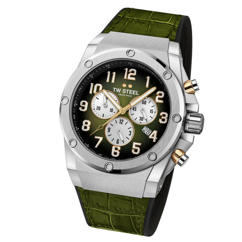 TW Steel Ace Genesis 44mm Green Men's Limited Edition Watch