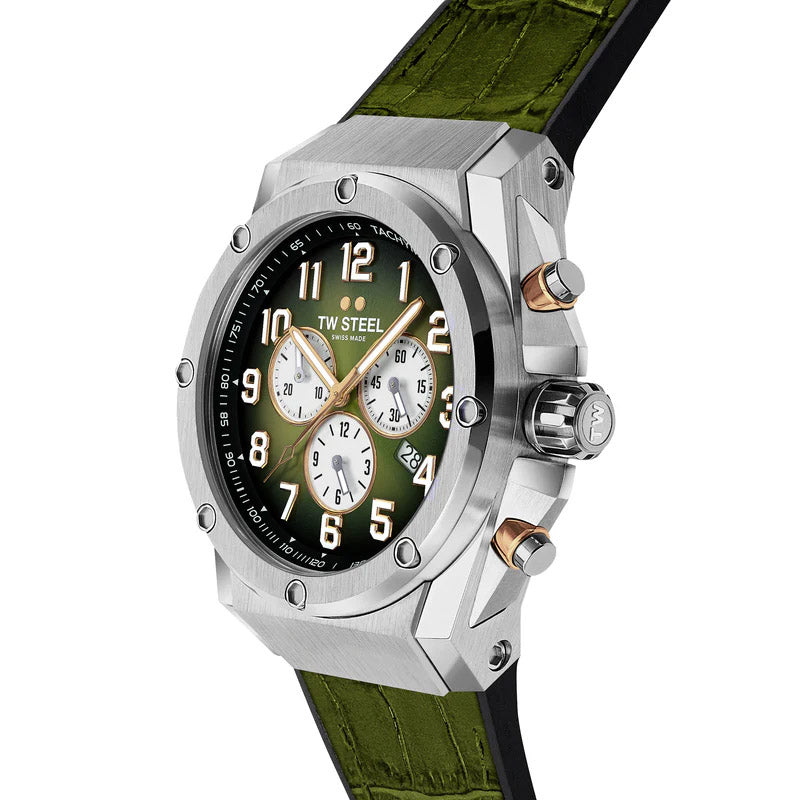 TW Steel Ace Genesis 44mm Green Men's Limited Edition Watch
